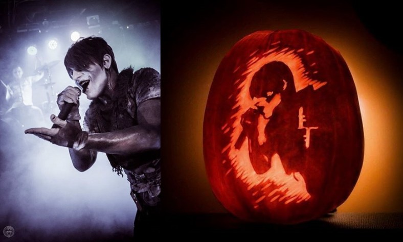 Ben V. from the Ludovic Technique. Photograph & Jack-o-lantern by Rachael Hill