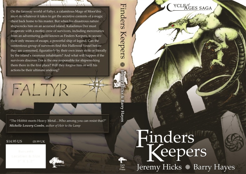 Paperback cover design from the second edition of the Cycle of Ages Saga: Finders Keepers.